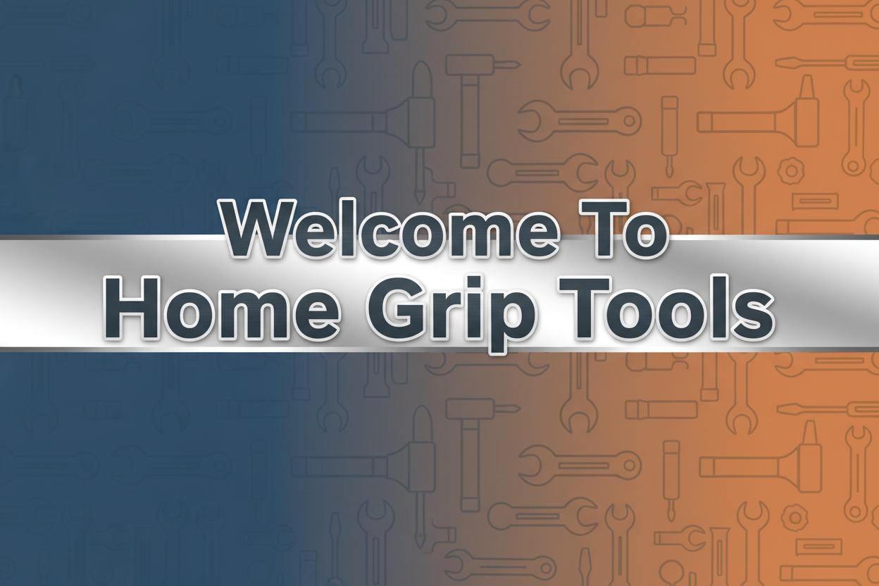 write on the picture Welcome To Home Grip Tools